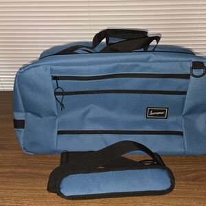 Blue and Black Men's Duffel Bag Journeyman, Never Used